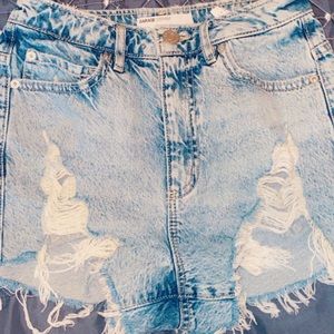 Garage denim shorts